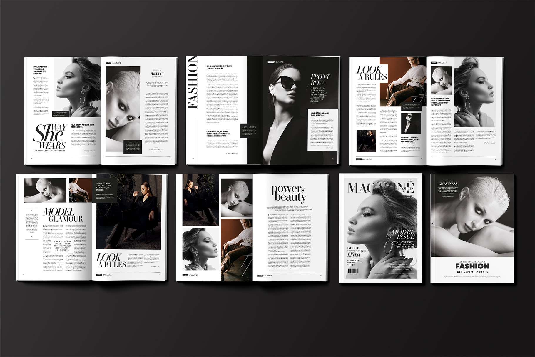 Fashion Magazine Template [Indesign, INDD] - BrandPacks