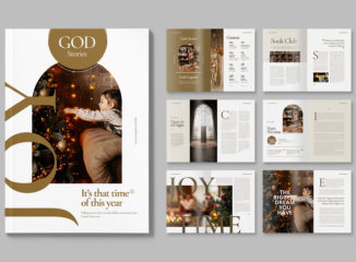 Festive Church Magazine Template (INDD Format)