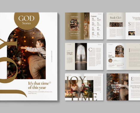 Festive Church Magazine Template (INDD Format)