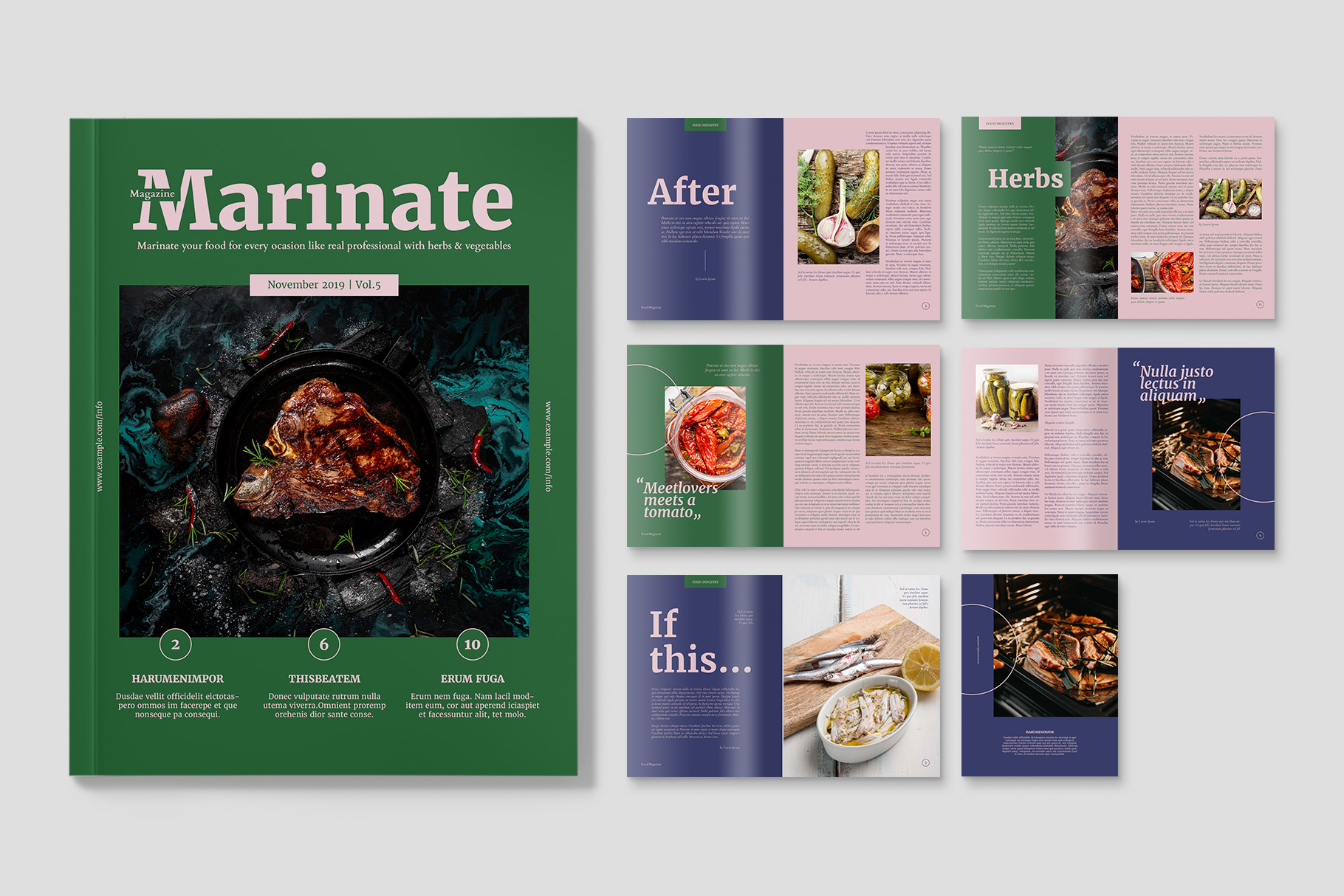 Food Magazine Template (INDD Format)