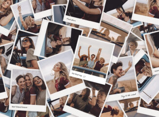 Polaroid Photo Collage Template (PSD Format)