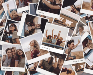 Polaroid Photo Collage Template (PSD Format)