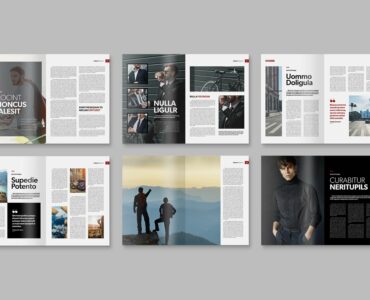 Simple Magazine Template (INDD Format)