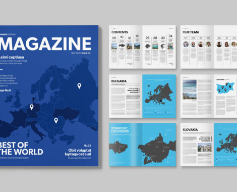 Travel Magazine Template (INDD Format)