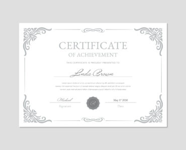 Certificate Template (AI, INDD, EPS, PSD Format)