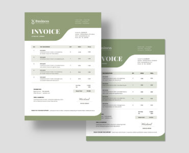 Invoice Template (INDD, PSD, AI, EPS Format)