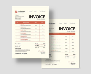 Invoice Template (PSD, INDD, AI, EPS Format)