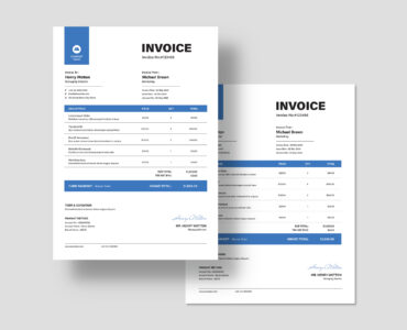 Invoice Template (PSD, INDD, EPS, AI Format)