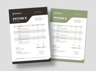 Invoice Template (INDD, PSD, AI, EPS Format)