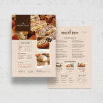 Bakery Cafe Menu Flyer Template Set - PSD, Ai, Vector EPS