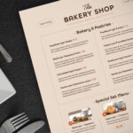 Bakery Cafe Menu Flyer Template Set - PSD, Ai, Vector EPS