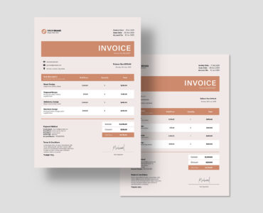 Bold Invoice Template (INDD, AI, EPS, PSD Format)
