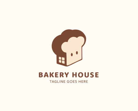 Cute Bakery Logo Template (AI, EPS Format)