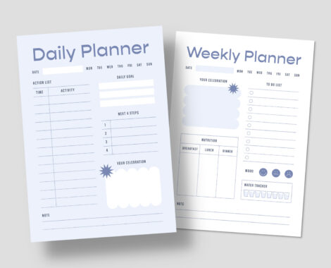 Daily Planner Template (AI, EPS, INDD Format)