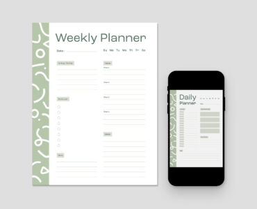 Daily & Weekly Planner Template (AI, EPS, INDD Format)