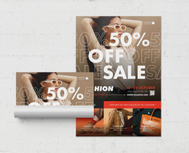 Flash Sale Poster Template (AI, EPS, PSD Format)