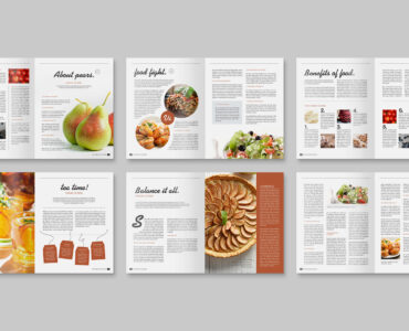 Food Cookbook Magazine Template (INDD Format)