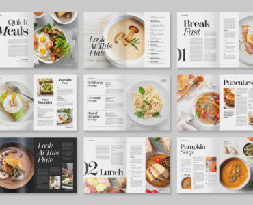 Food Magazine Template (PSD Format)