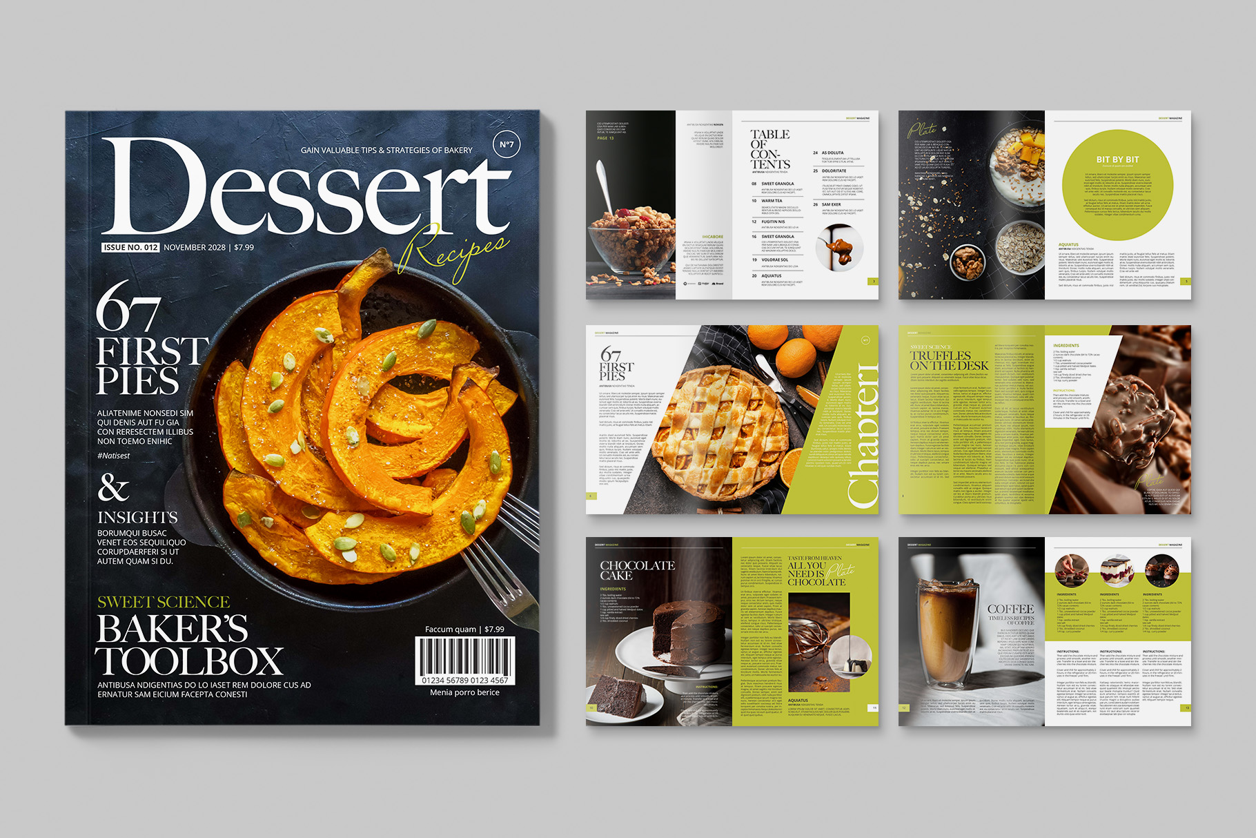 Food Magazine Template (INDD Format)