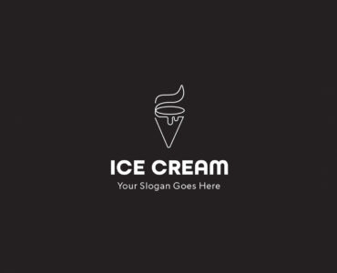 Ice Cream Logo Template (AI, EPS Format)