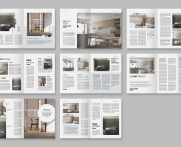 Interior Design Magazine Template (INDD Format)