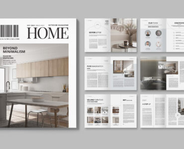Interior Design Magazine Template (INDD Format)