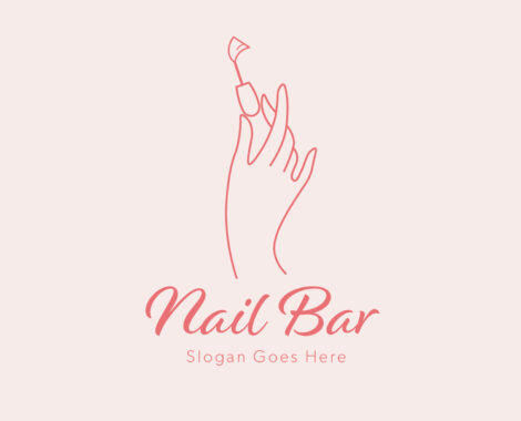 Nail Bar Logo Template (AI, EPS Format)