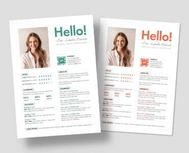 Resume CV Template (INDD, PSD, EPS, AI Format)
