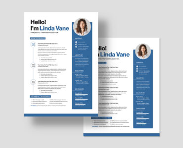 Resume Template (AI, EPS, INDD, PSD Format)