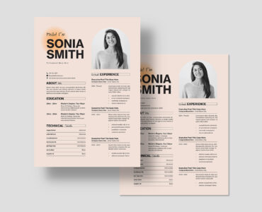 Resume Template (INDD, EPS, AI, PSD Format)