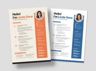 Resume Template (AI, EPS, INDD, PSD Format)