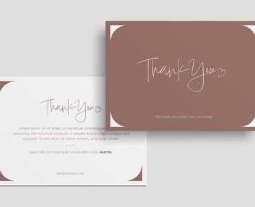 Thank You Card Template (AI, EPS, PSD, INDD)