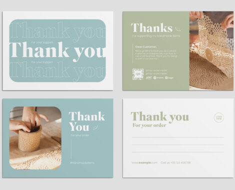 Thank You Card Template (AI, EPS, PSD, INDD Format)
