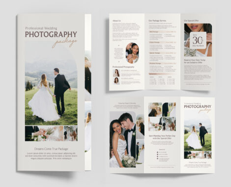 Wedding Photographer Templates (AI, EPS, PSD Format)