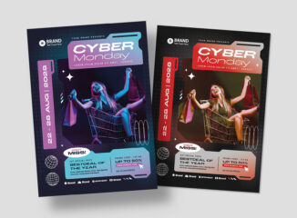 Cyber Monday Flyer Template in PSD AI EPS