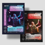 Cyber Monday Flyer Template in PSD AI EPS