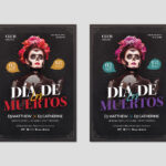 Dia De Los Muertos Flyer Template in PSD AI EPS