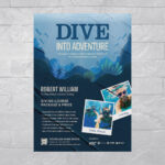 Diving Flyer Template in PSD