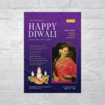 Diwali Flyer Template PSD AI EPS