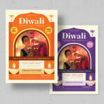 Diwali Flyer Template in PSD AI EPS