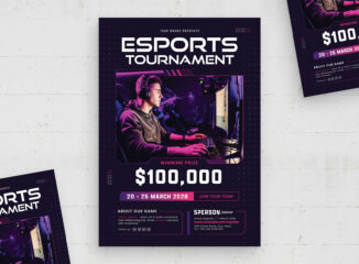Gaming Flyer Template in PSD AI EPS