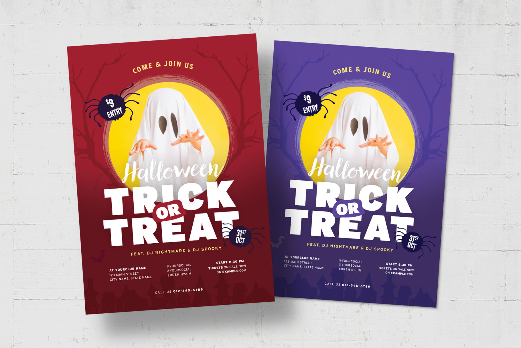 Halloween Flyer Template in PSD AI EPS