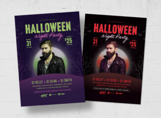 Halloween Party Flyer Template in PSD AI EPS