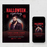 Halloween Party Flyer Template in PSD AI EPS