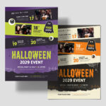 Halloween What's On Flyer Template in PSD AI EPS