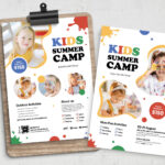 Kids Art Camp Flyer Template PSD AI EPS