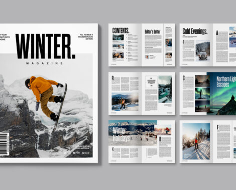 Magazine Template InDesign INDD format