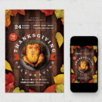 Thanksgiving Flyer Template in PSD AI EPS