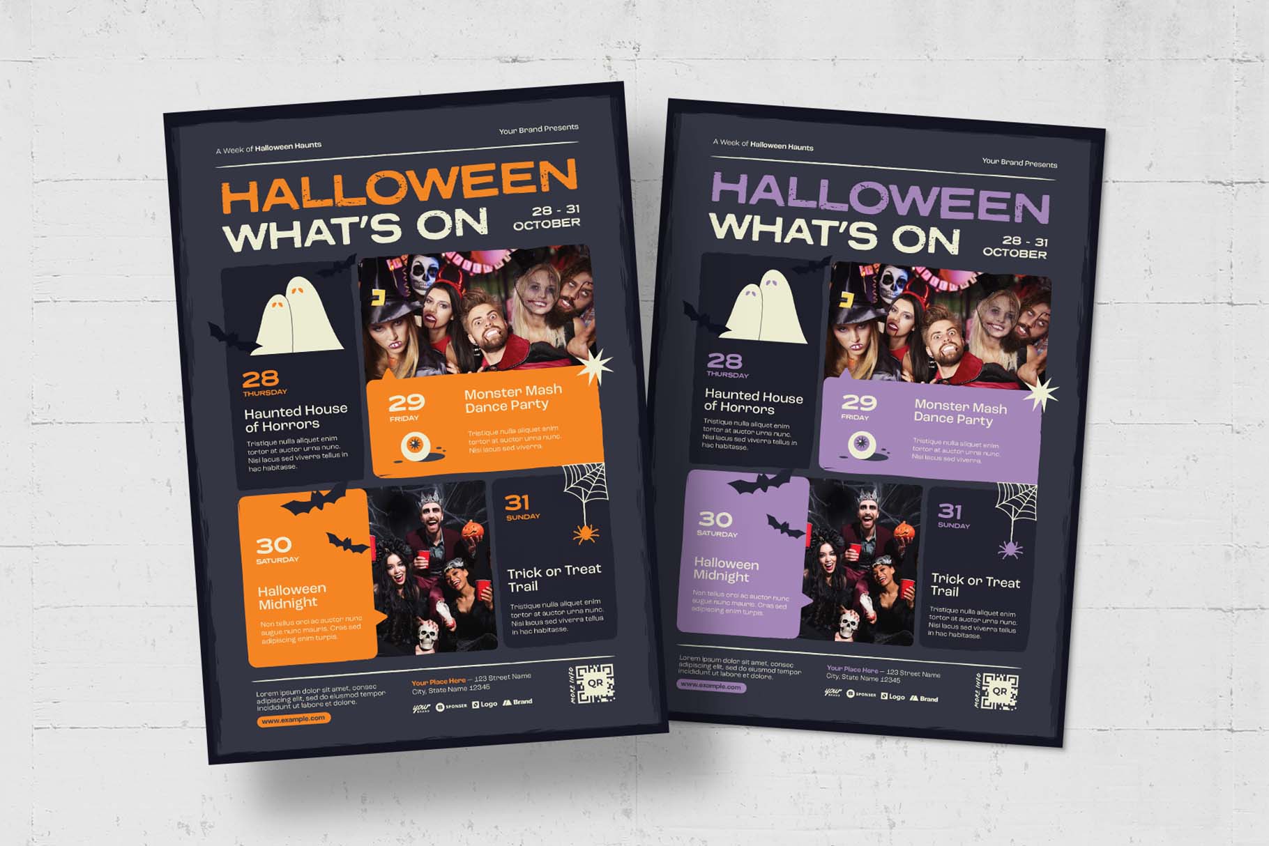 What's On Halloween Flyer Template