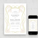 Elegant Wedding Invitation Template in AI PSD EPS